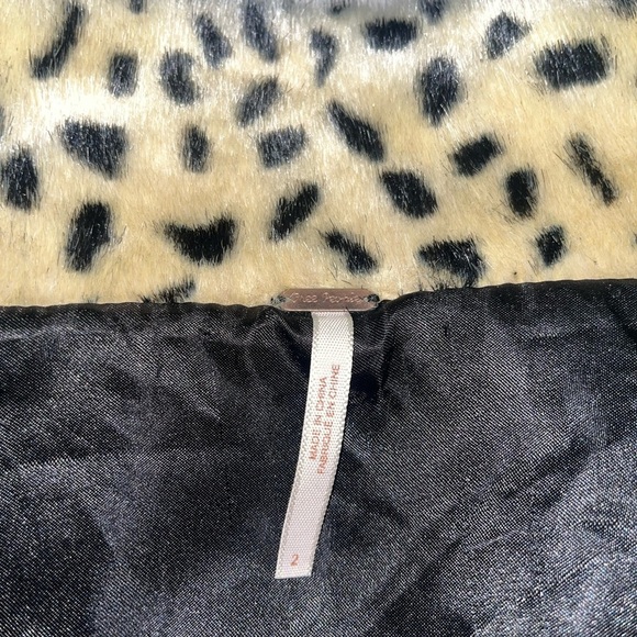 Y2K Free People Animal Print Swing Jacket- size 2 - Picture 2 of 11